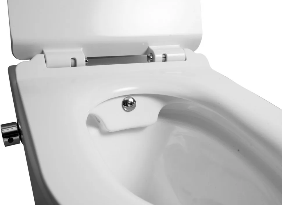 تصویر 2 از توالت فرنگی پایه دار با درب آرام بند ضد ضربه ویژه